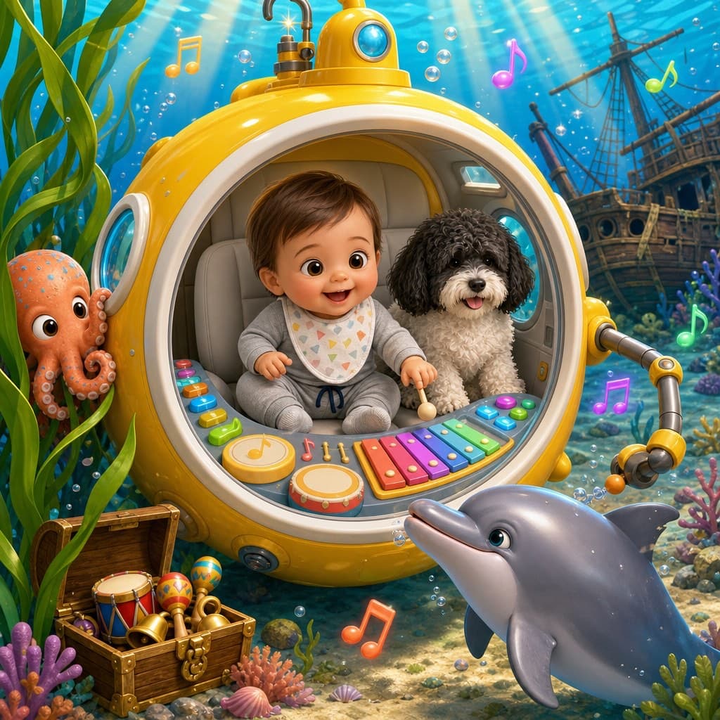 Deep Sea Playground adventure illustration preview