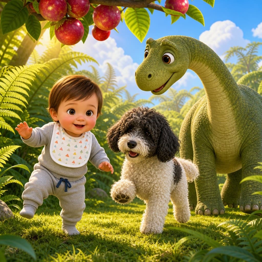 Dinosaur Park Playdate adventure illustration preview
